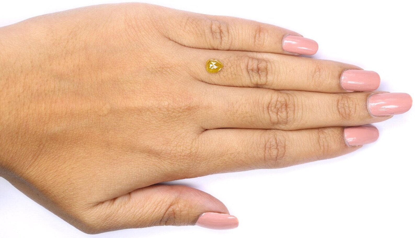 0.79 CT Natural Loose Pear Shape Diamond Yellow Color Pear Cut Diamond 6.45 MM Natural Loose Diamond Pear Shape Rose Cut Diamond NQ1966