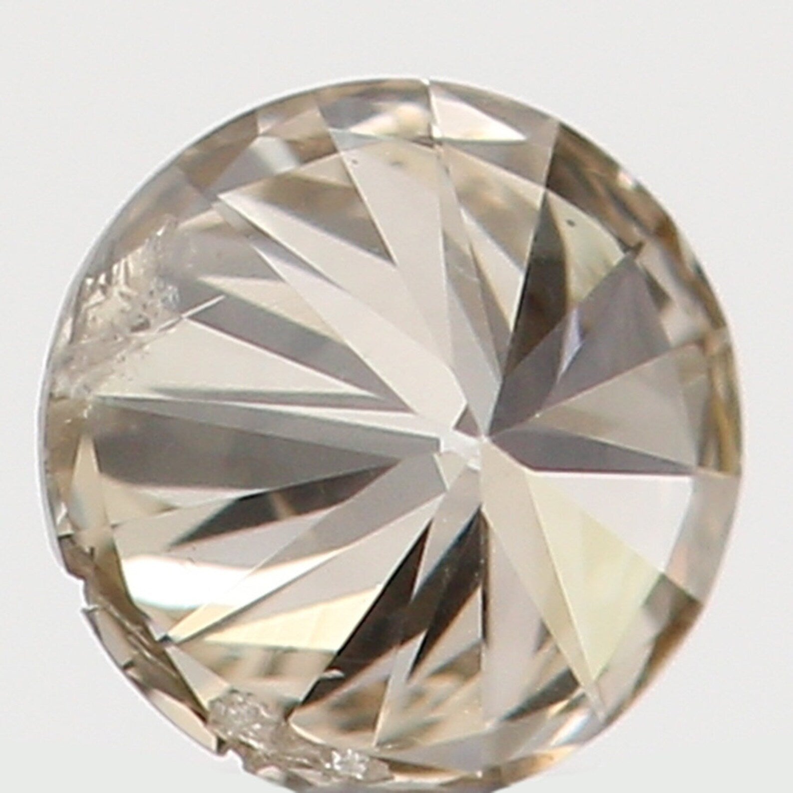 0.09 Ct Natural Loose Diamond Round Brown Color SI2 Clarity 2.90 MM N7365