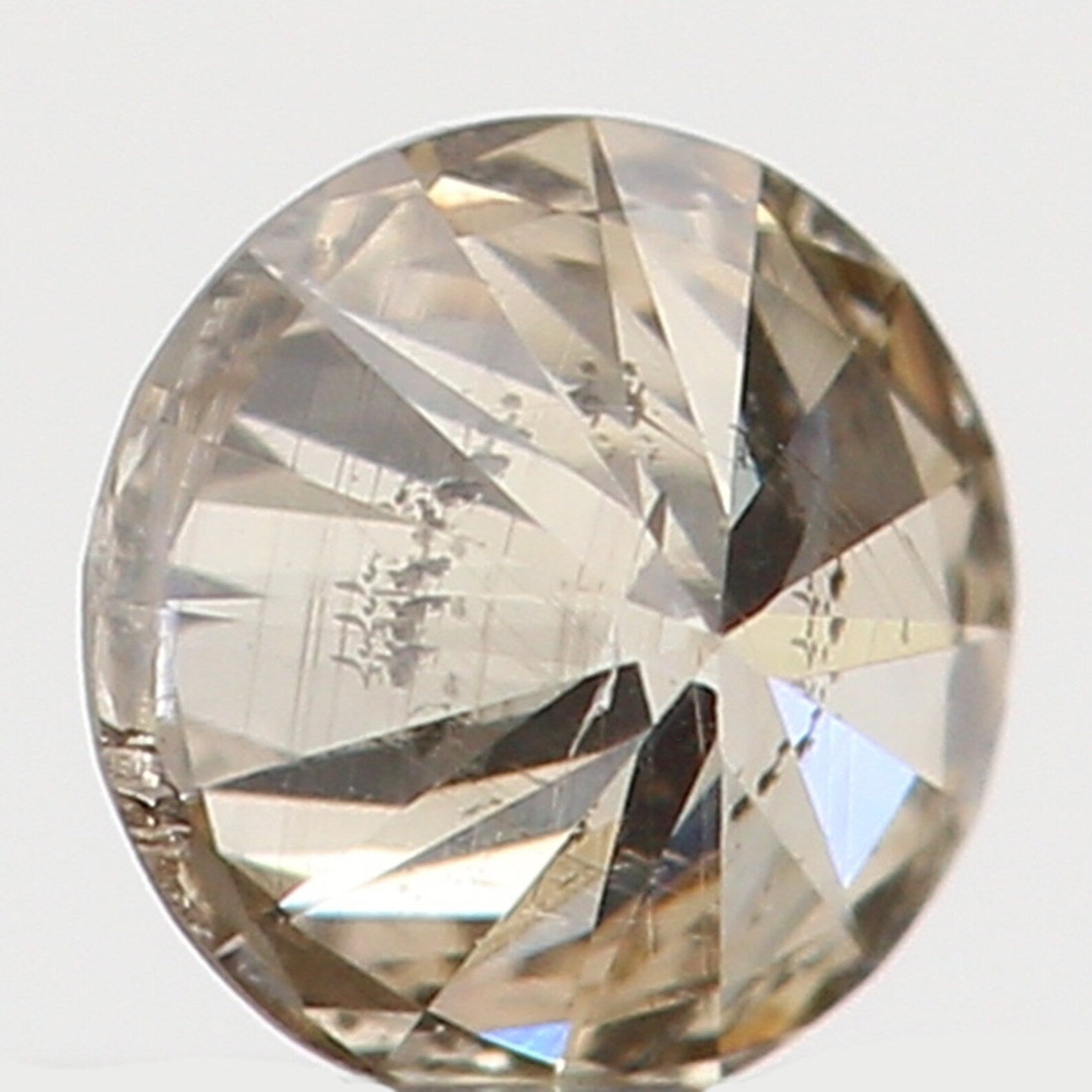 0.08 Ct Natural Loose Diamond Round Brown Color I2 Clarity 2.80 MM N7363