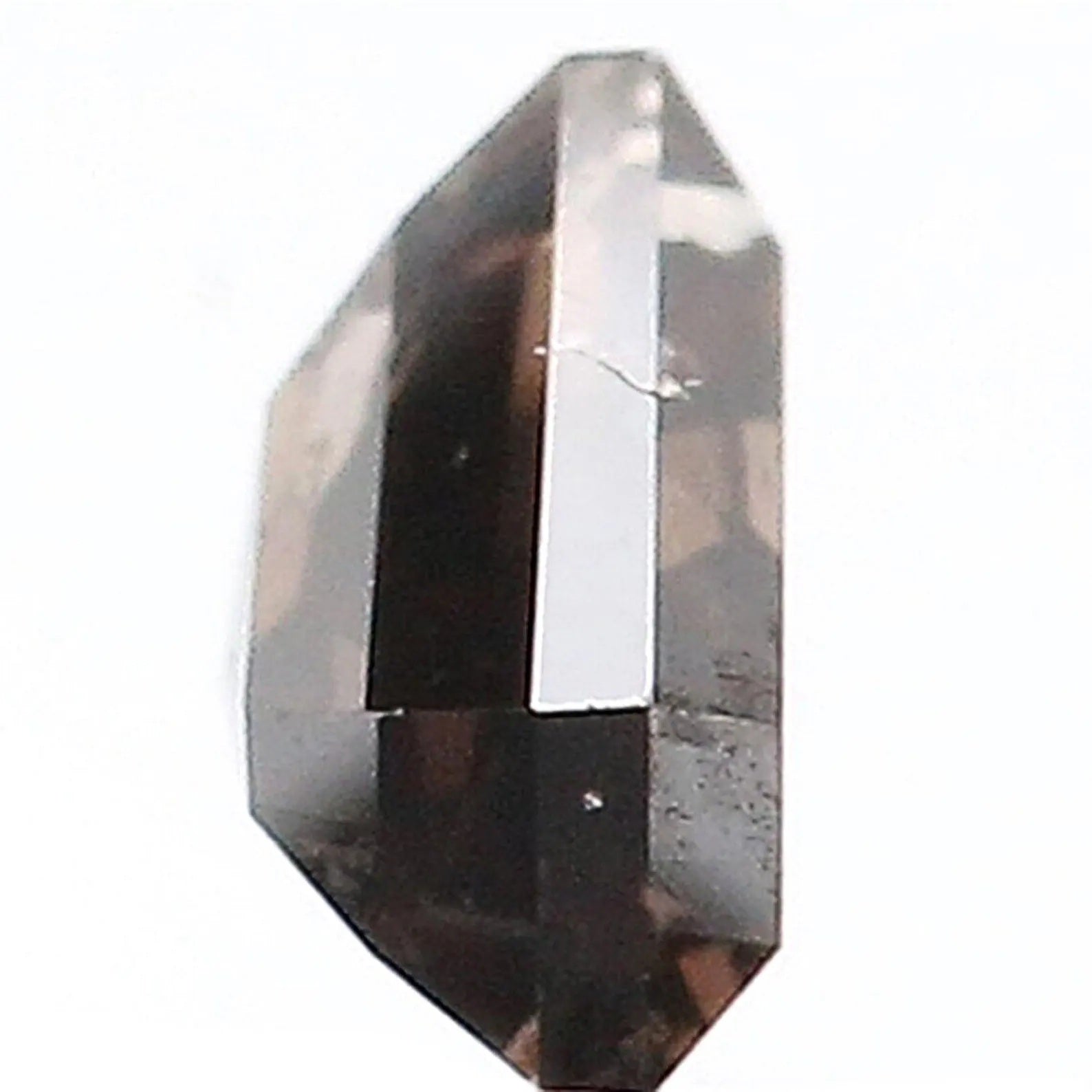 0.51 CT Natural Loose Shield Shape Diamond Brown Color Shield Cut Diamond 4.55 MM Natural Diamond Brown Color Shield Rose Cut Diamond NQ470