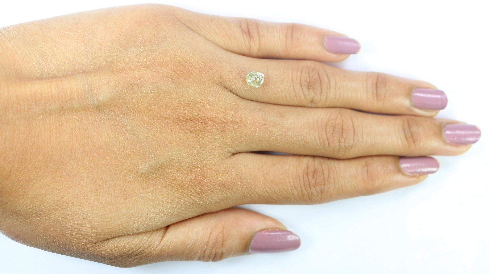 0.97 CT Natural Loose Rough Shape Diamond Yellow Color Irregular Cut Diamond 5.40 MM Natural Light Yellow Color Rough Uncut Diamond QN2528