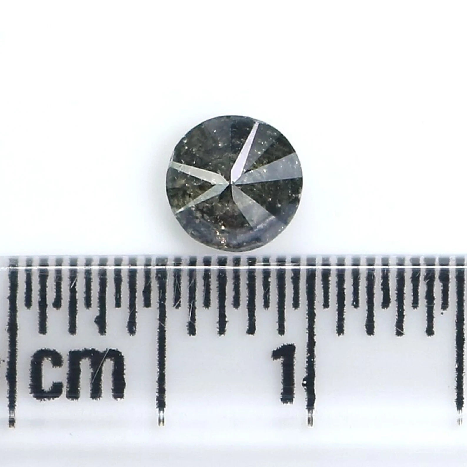 0.44 CT Natural Loose Round Brilliant Cut Diamond Salt And Pepper Round Cut Diamond 4.60 MM Natural Loose Diamond Round Shape Diamond NQ9485