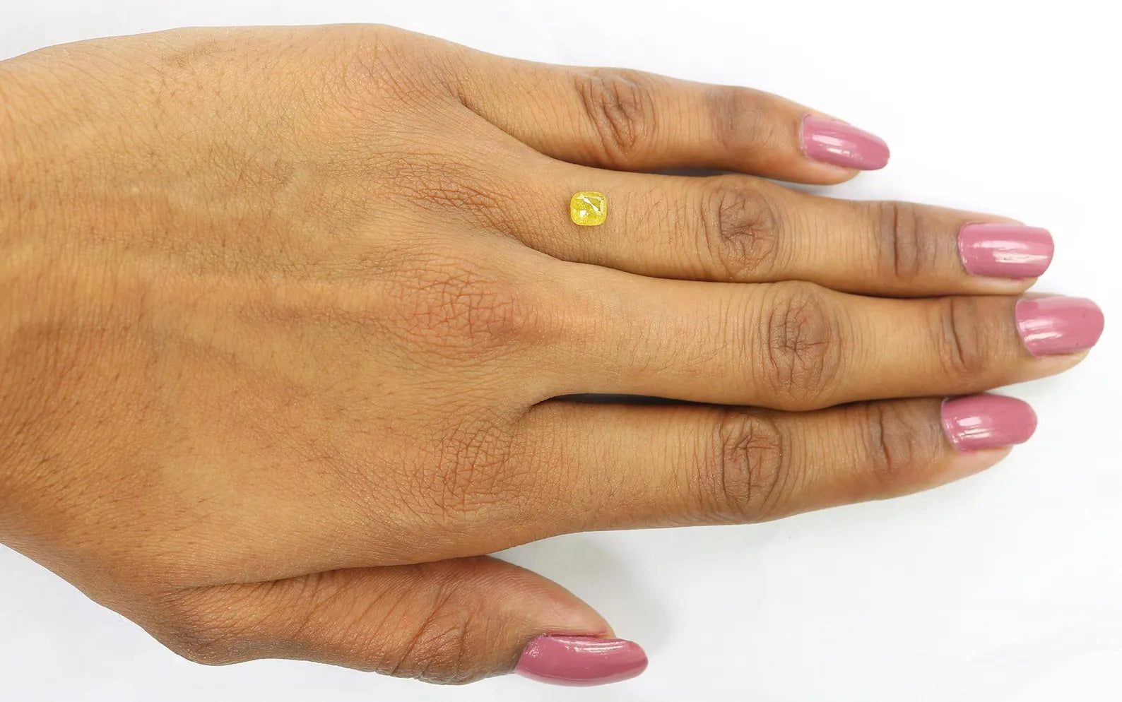 0.75 CT Natural Loose Cushion Shape Diamond Yellow Color Cushion Cut Diamond 4.85 MM Natural Yellow Color Cushion Rose Cut Diamond NQ2367