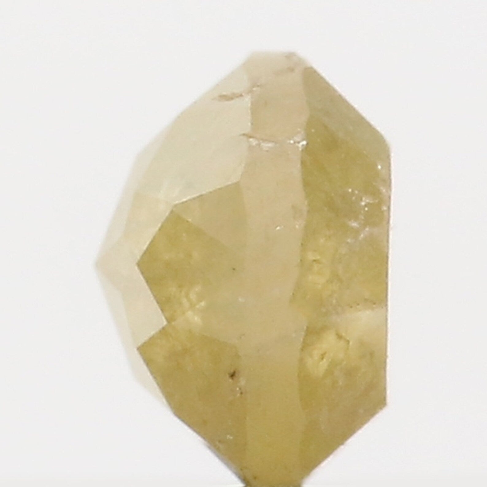 0.81 Ct Natural Loose Round Rose Cut Diamond Yellow Color Round Diamond 5.20 MM Natural Loose Diamond Yellow Round Rose Cut Diamond N347