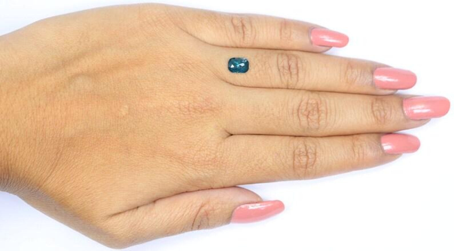 0.78 CT Natural Loose Cushion Shape Diamond Blue Color Cushion Diamond 7.20 MM Natural Diamond Blue Color Cushion Rose Cut Diamond NQ9794