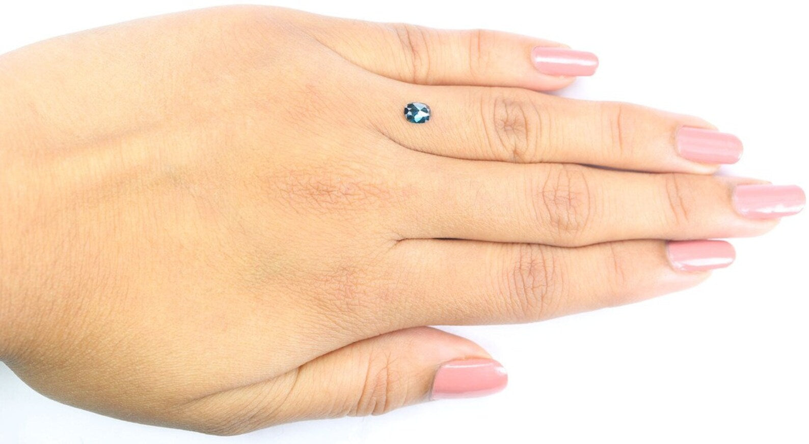 0.39 CT Natural Loose Oval Shape Diamond Blue Color Oval Cut Diamond 5.20 MM Natural Loose Diamond Oval Shape Rose Cut Diamond NQ9387