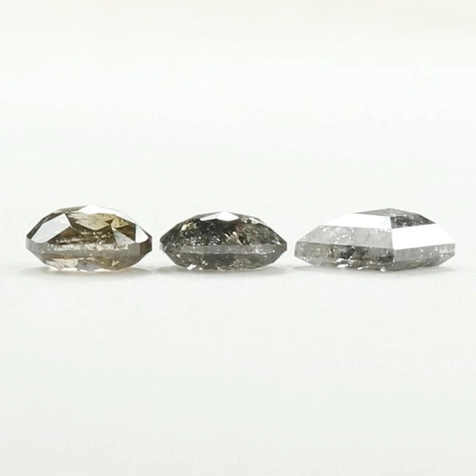0.85 Ct Natural Loose Mix Shape Diamond Salt And Pepper Mix Shape Diamond 4.40 MM Natural Black Grey Color Mix Shape Rose Cut Diamond QN1213