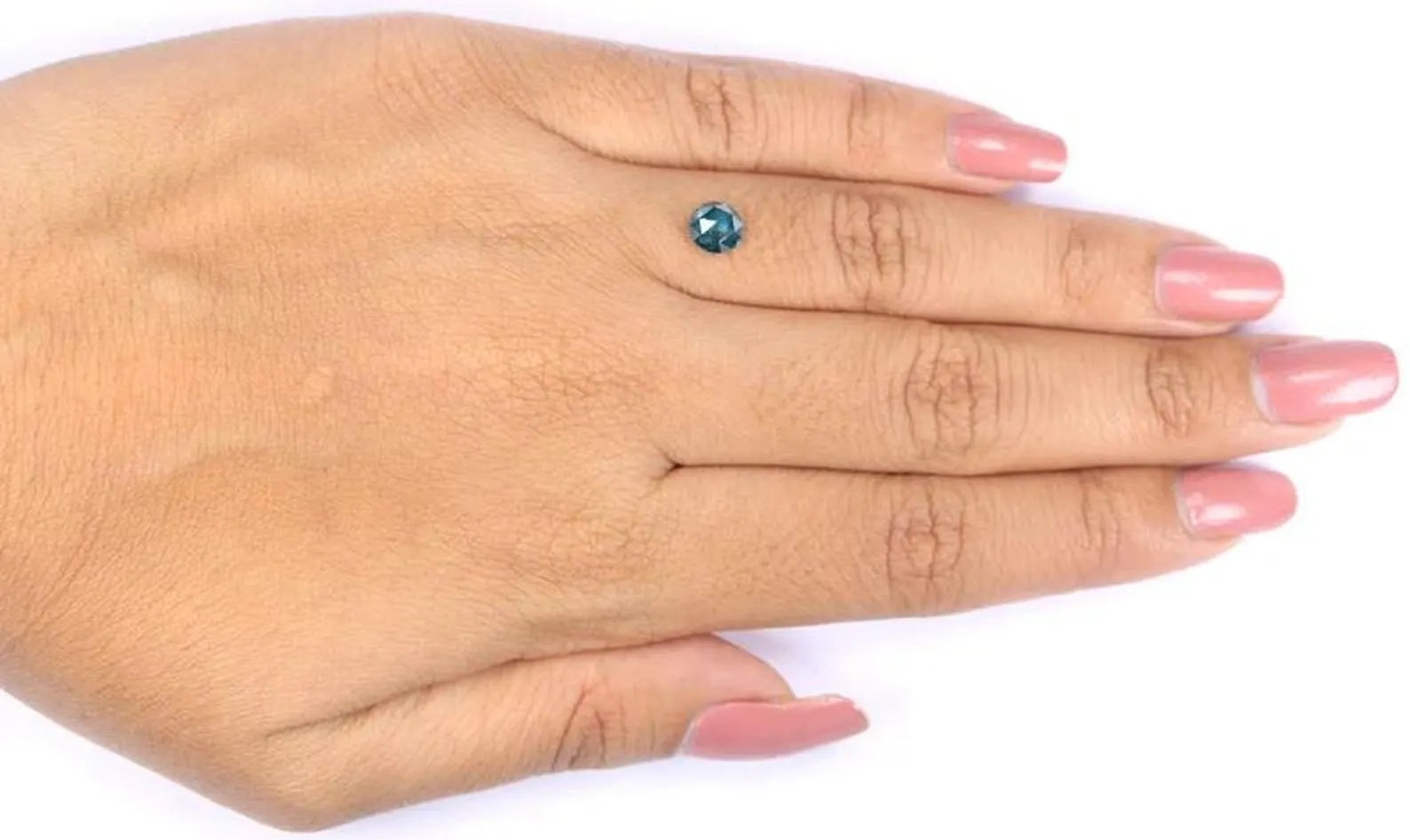 0.69 CT Natural Loose Round Shape Diamond Blue Color Round Diamond 5.60 MM Natural Loose Diamond Blue Color Round Rose Cut Diamond NQ475