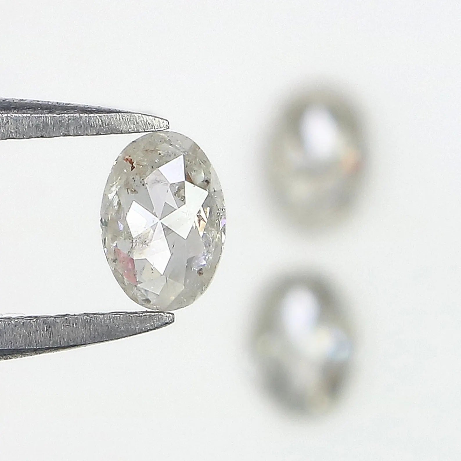 0.75 CT Natural Loose Oval Shape Diamond Grey Color Oval Cut Diamond 5.00 MM Natural Loose Grey Oval Diamond Oval Cut Diamond N2597