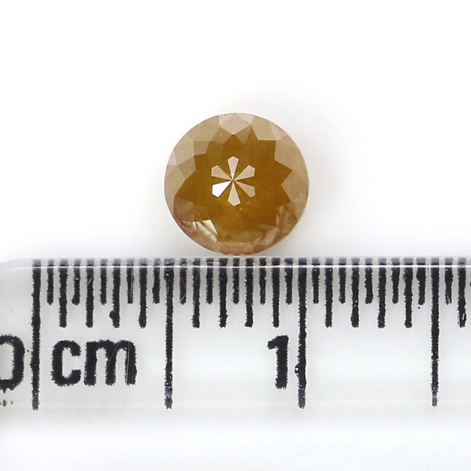 0.80 CT Natural Loose Round Rose Cut Diamond Yellow Color Round Shape Diamond 5.40 MM Natural Loose Diamond Round Rose Cut Diamond NQ9988