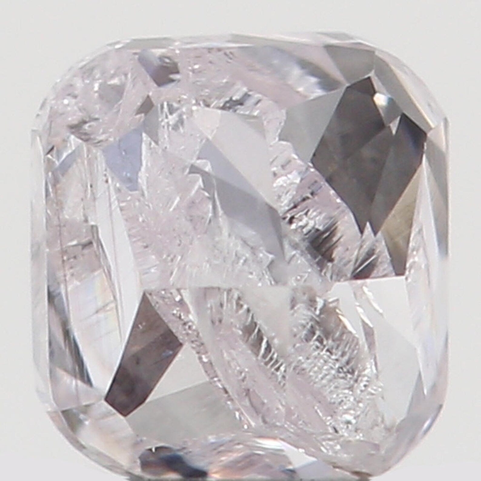 0.18 Ct Natural Loose Diamond Cushion Pink Color I2 Clarity 3.10 MM N7435