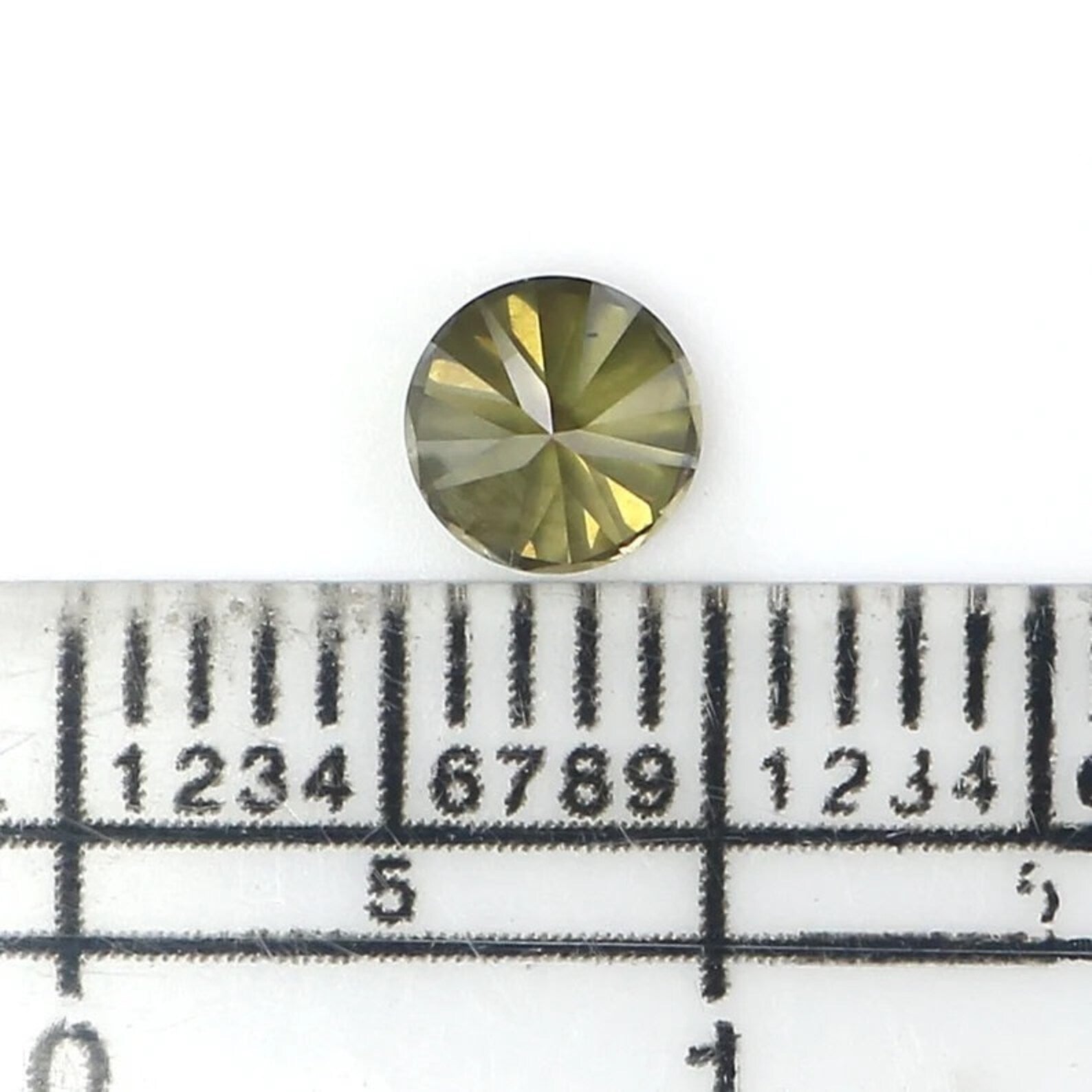 0.49 CT Natural Loose Round Shape Diamond Yellow Green Color Round Cut Diamond 4.65 MM Natural Diamond Round Brilliant Cut Diamond NQ7427