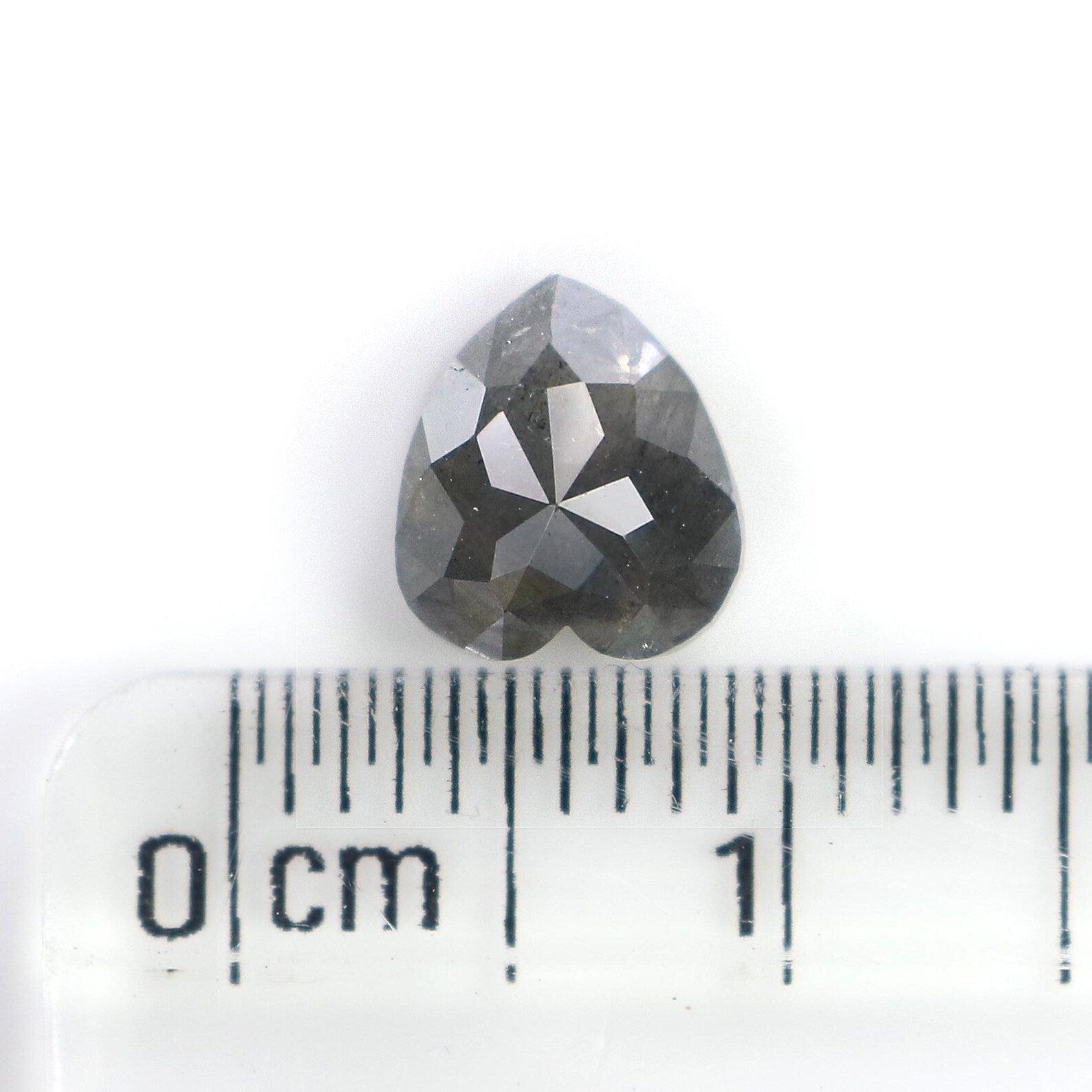1.35 CT Natural Loose Heart Shape Diamond Grey Color Diamond Heart Cut Diamond 7.00 MM Natural Loose Diamond Heart Rose Cut Diamond QN9129
