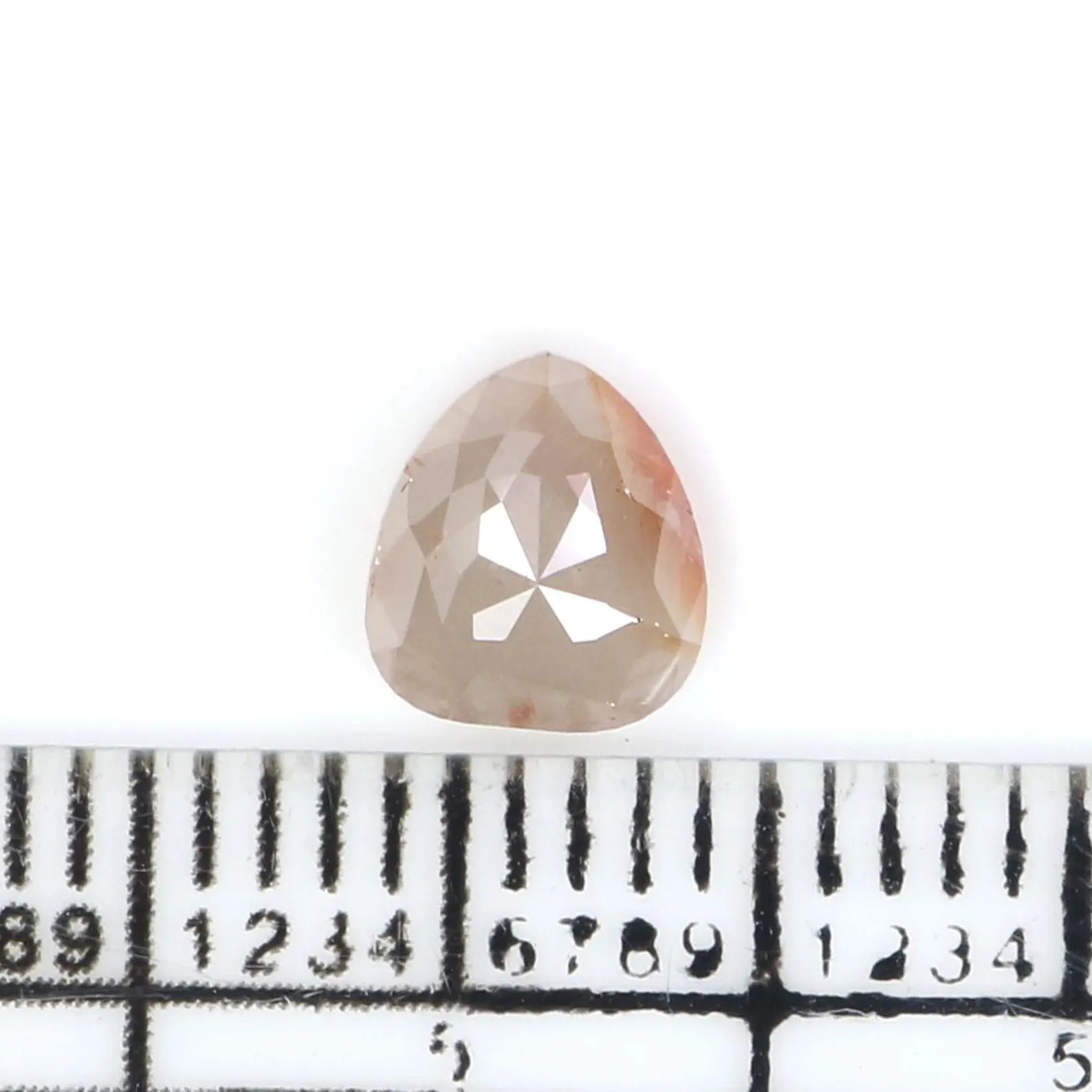 0.85 CT Natural Loose Heart Shape Diamond Light Brown Color Heart Diamond 6.15 MM Natural Loose Brown Color Heart Rose Cut Diamond NQ2391