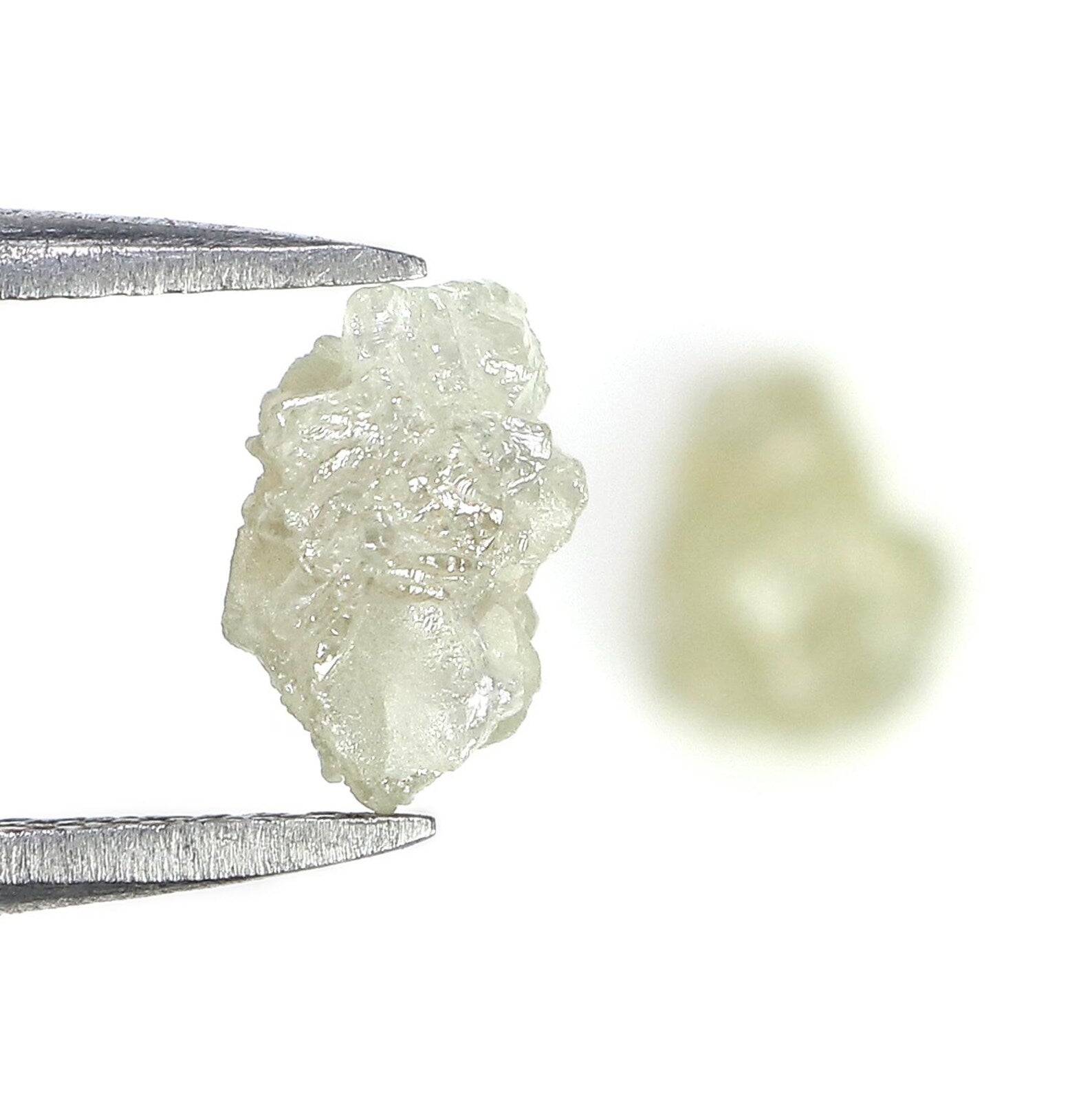 2.68 CT Natural Loose Rough Shape Diamond Grey Color Rough Uncut Diamond 7.65 MM Natural Grey Diamond Rough Irregular Cut Diamond NQ2580