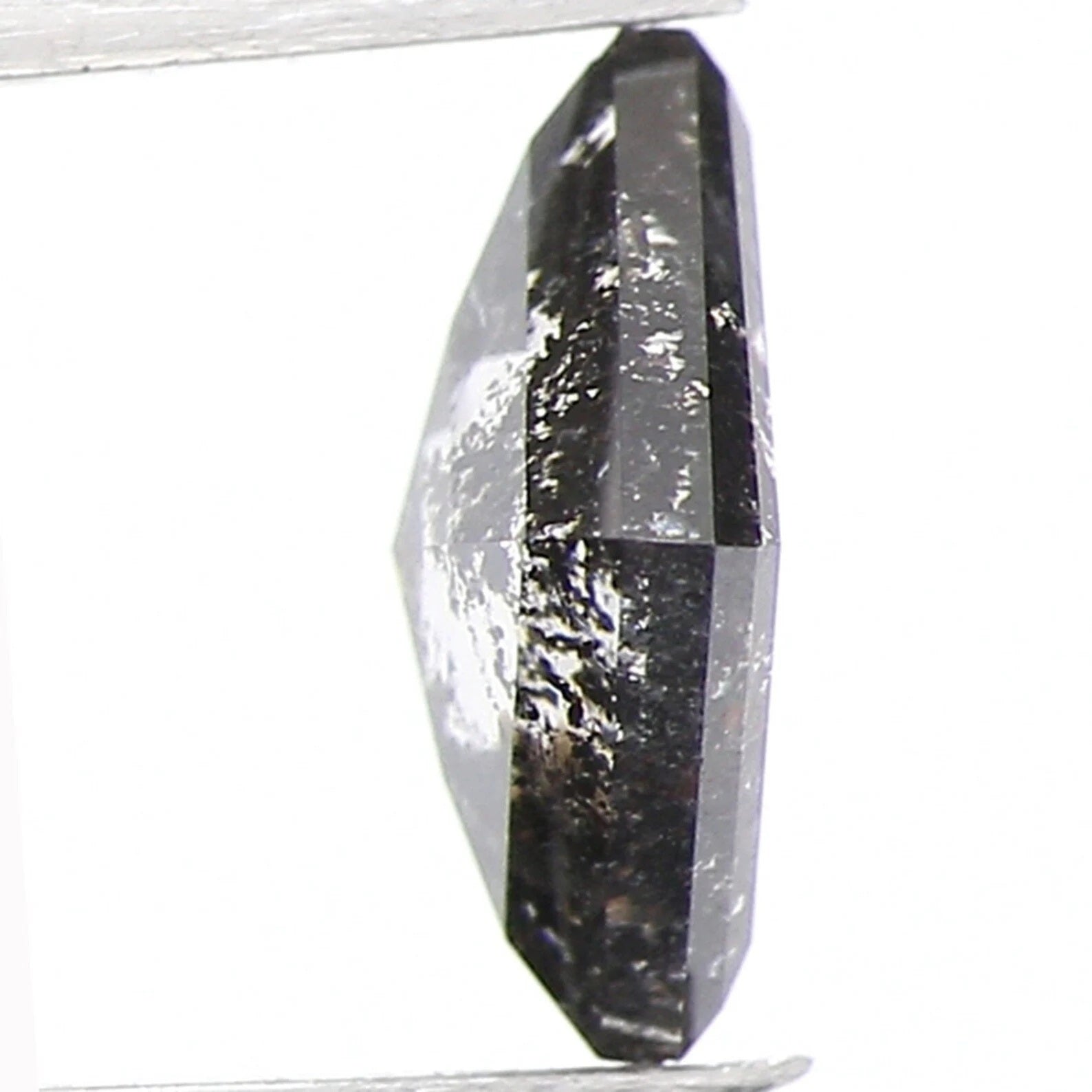 0.70 CT Natural Loose Kite Shape Diamond Salt And Pepper Kite Diamond 7.10 MM Natural Loose Black Grey Color Kite Rose Cut Diamond QN930