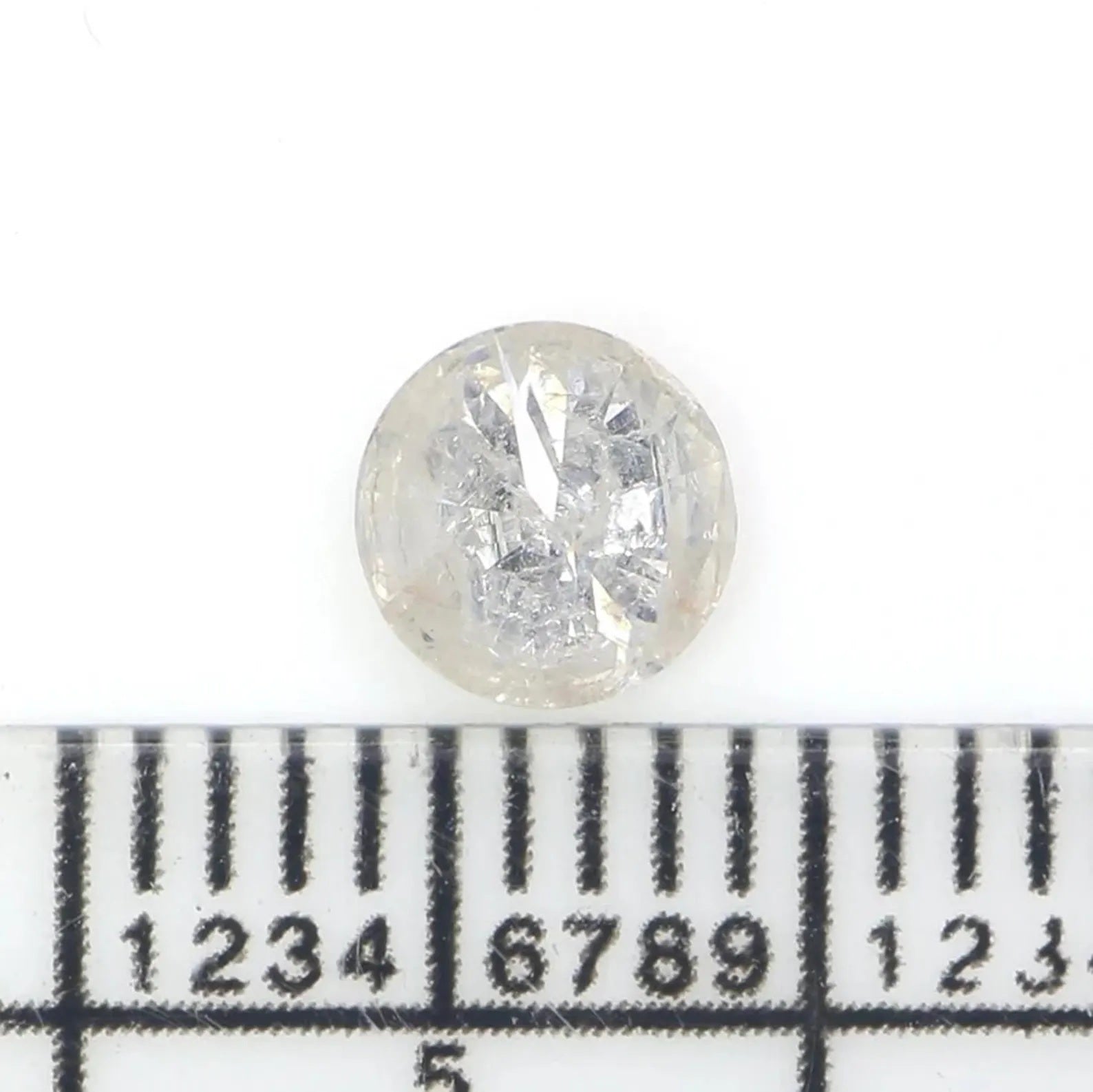 0.58 CT Natural Loose Round Shape Diamond White Milky Color Round Cut Diamond 5.20 MM Natural White Color Round Brilliant Cut Diamond NQ7356