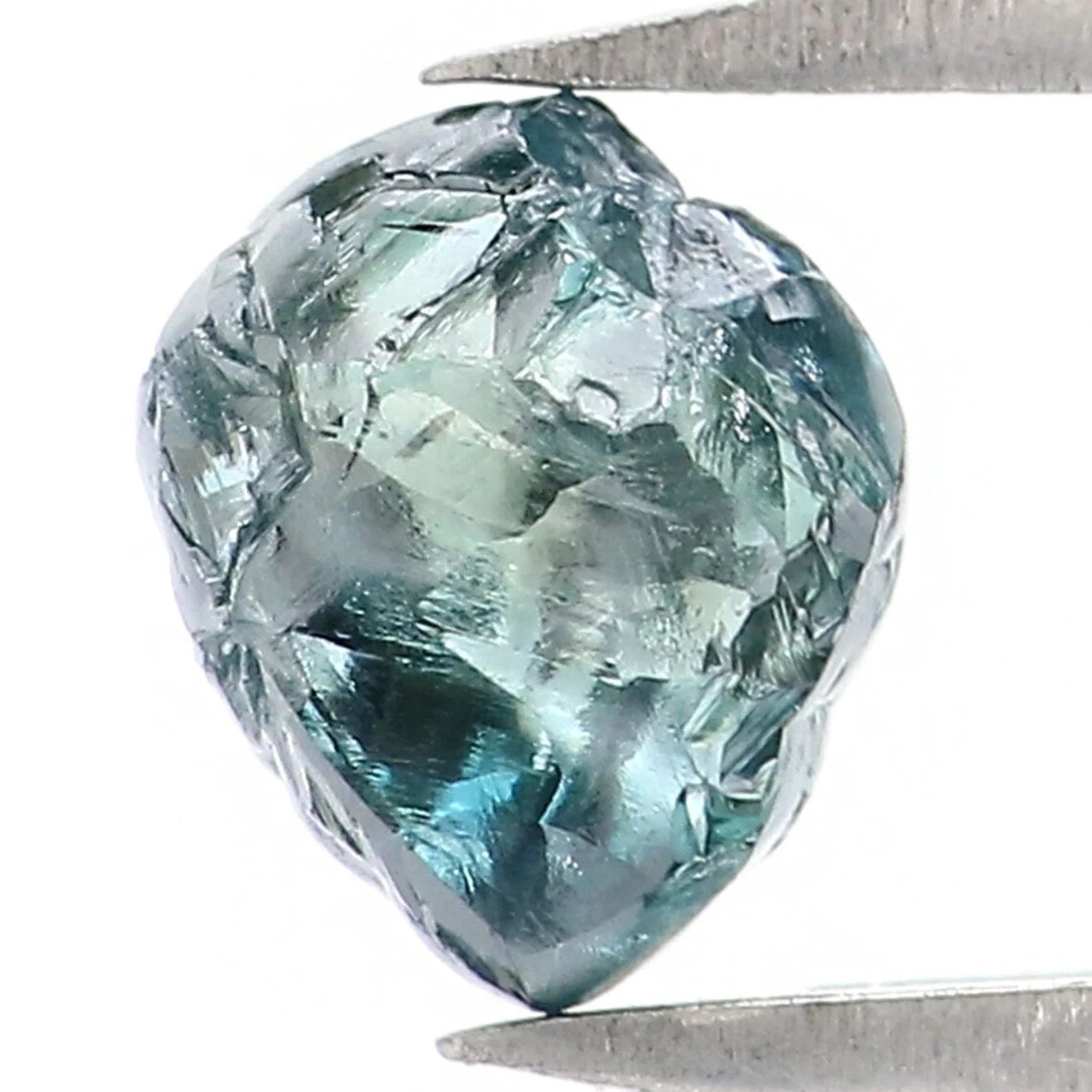 0.87 CT Natural Loose Crystal Rough Diamond Blue Color Rough Cut Diamond 5.80 MM Natural Loose Diamond Irregular Rough Cut Diamond NQ1996