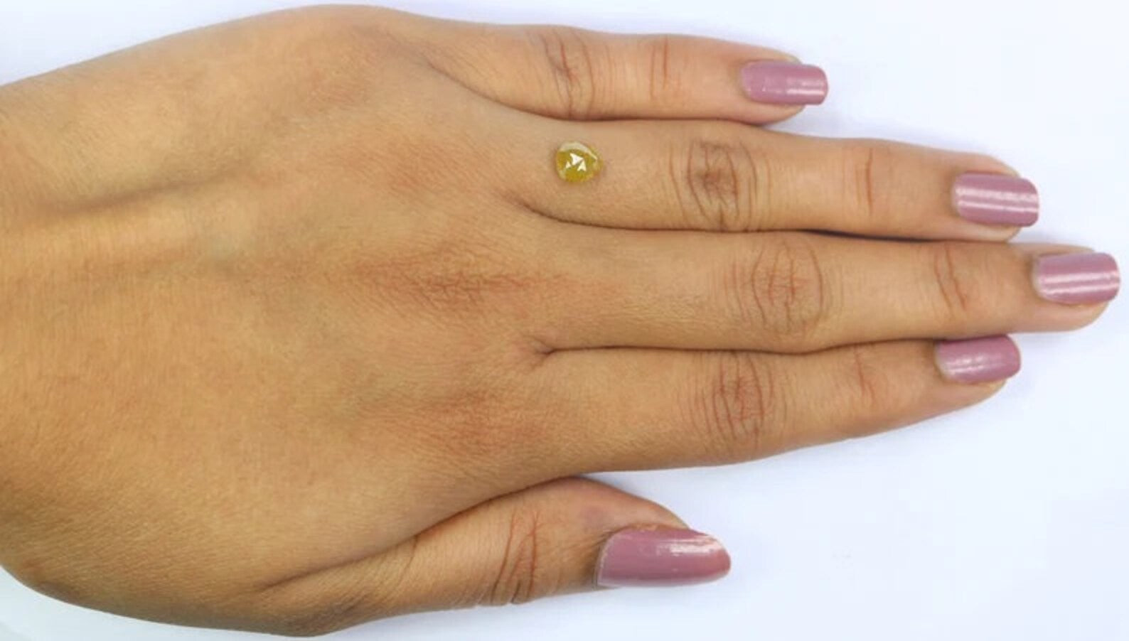 0.98 CT Natural Loose Heart Shape Diamond Yellow Color Heart Cut Diamond 6.15 MM Natural Loose Diamond Heart Shape Rose Cut Diamond QN2222