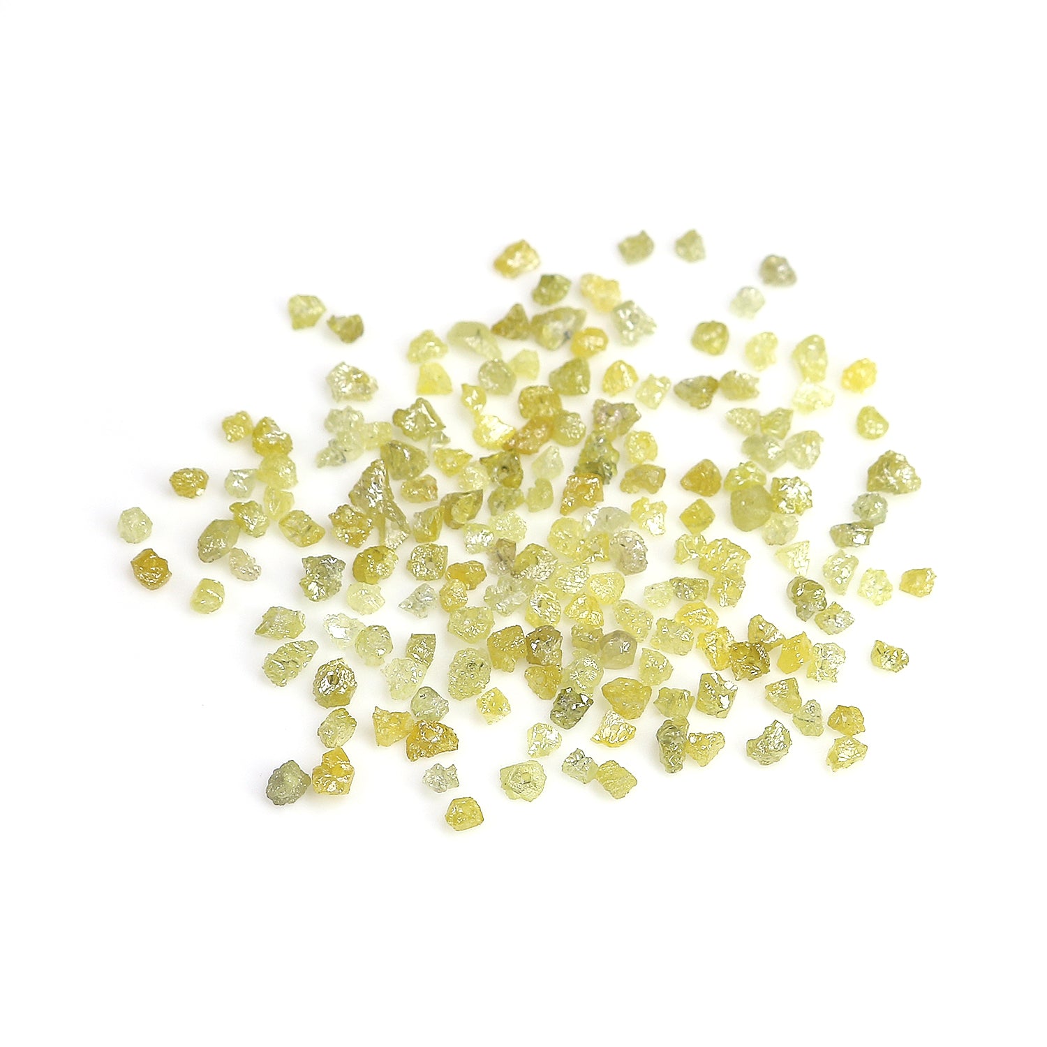 Natural Loose Rough Shape Diamond Yellow Color Rough Bead Cut Diamond 100 PCS Lot Uncut Drilled Bead Rough Irregular Cut Bead Diamond Q78