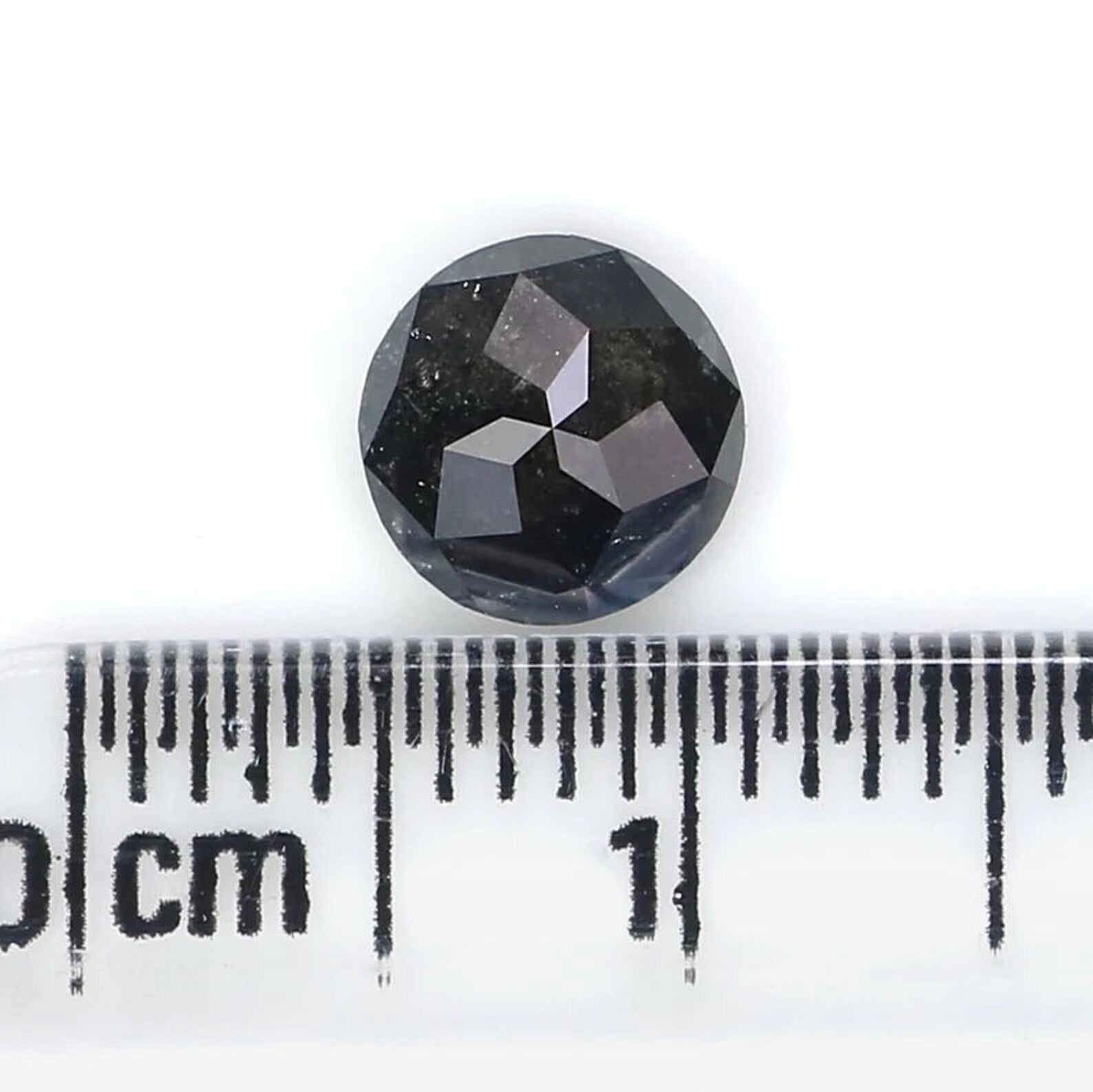 0.92 CT Natural Loose Round Shape Diamond Salt And Pepper Round Shape Diamond 6.40 MM Natural Loose Diamond Round Rose Cut Diamond NQ2470