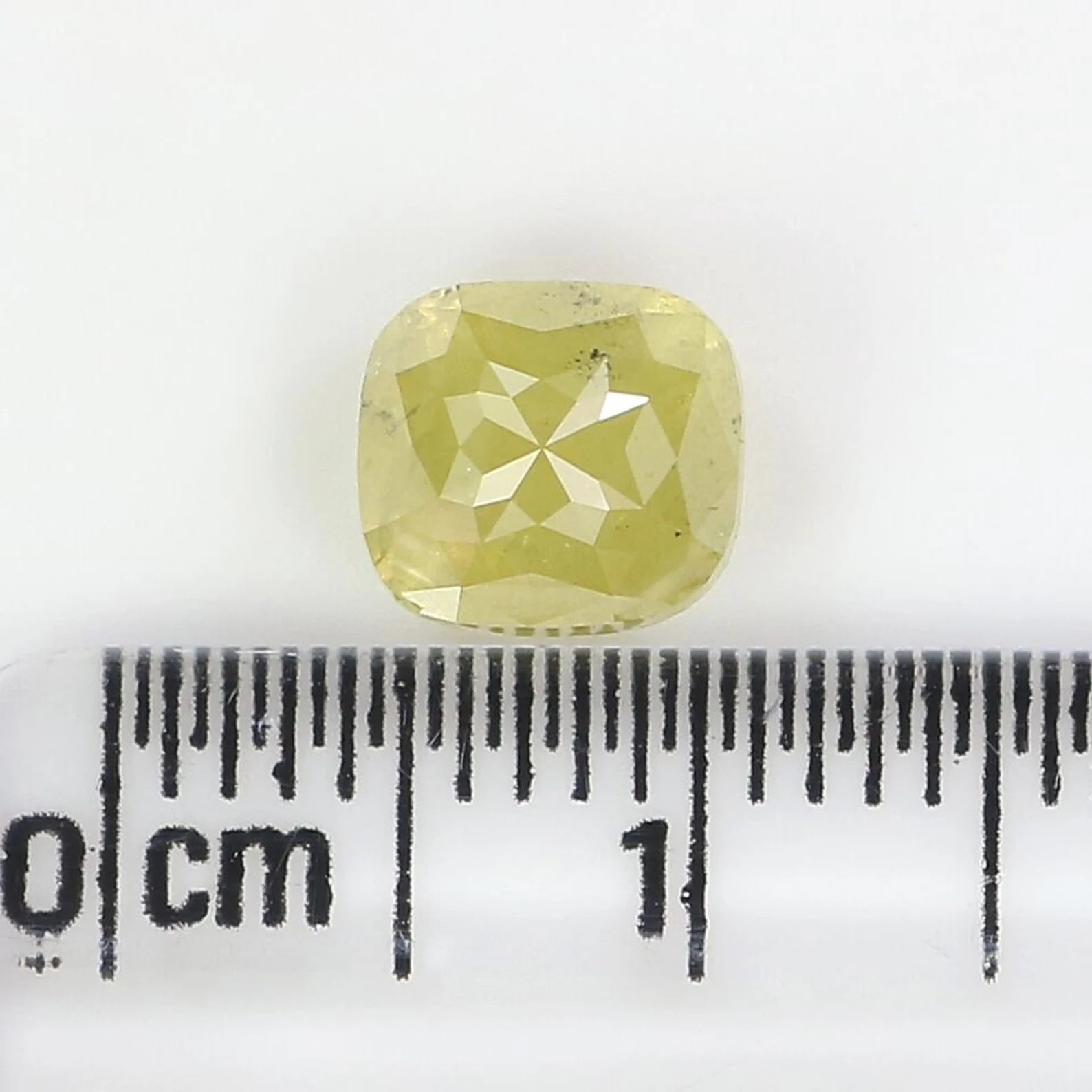 1.77 CT Natural Loose Cushion Shape Diamond Yellow Color Cushion Cut Diamond 6.65 MM Natural Loose Cushion Shape Rose Cut Diamond NQ9277