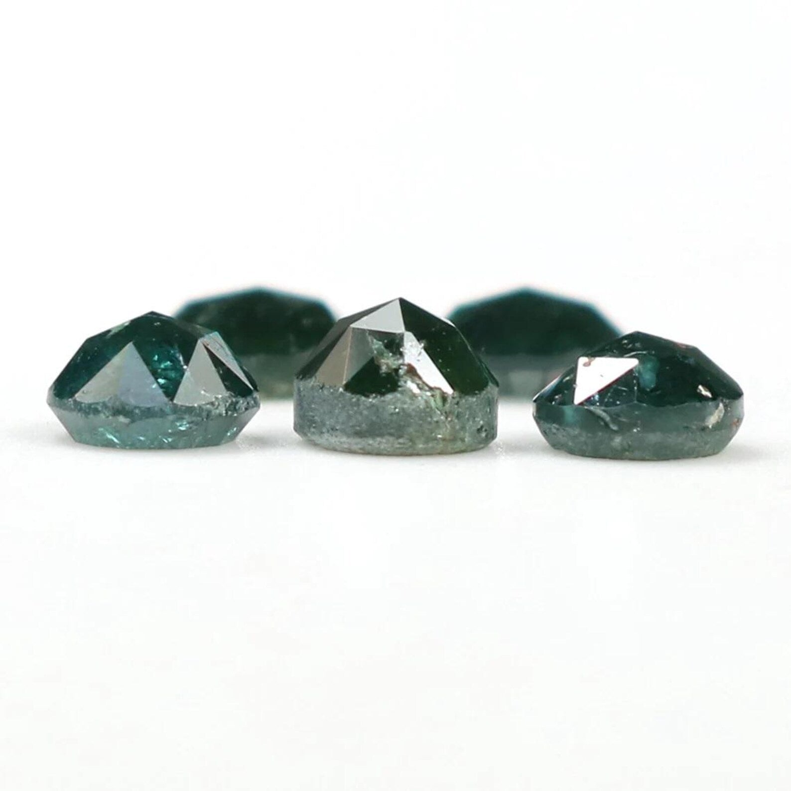 2.02 Ct Natural Loose Round Shape Diamond Blue Color Round Diamond 4.10 MM Natural Loose Diamond Blue Color Round Rose Cut Diamond NQ9727