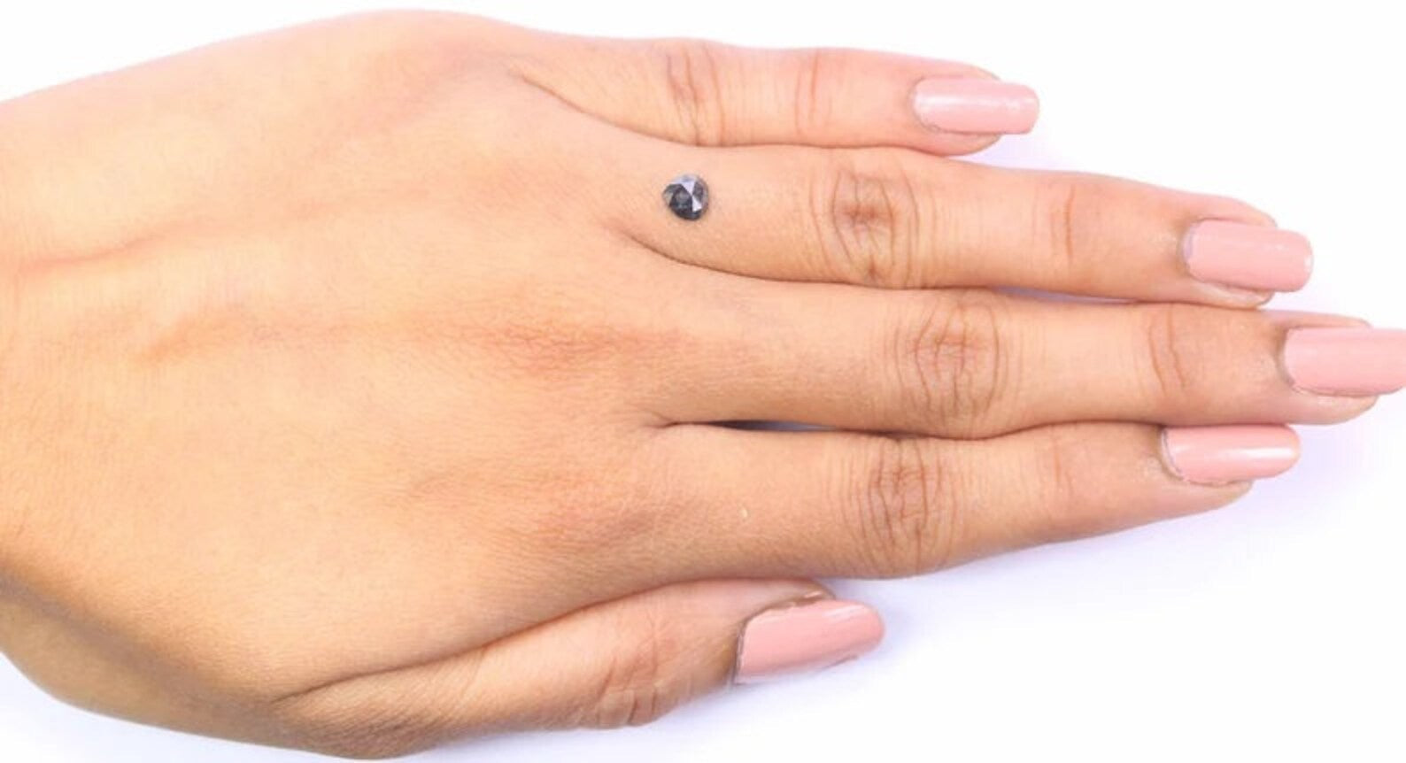 0.39 CT Natural Loose Heart Shape Diamond Salt And Pepper Heart Cut Diamond 4.80 MM Black Grey Color Heart Shape Rose Cut Diamond NQ9299