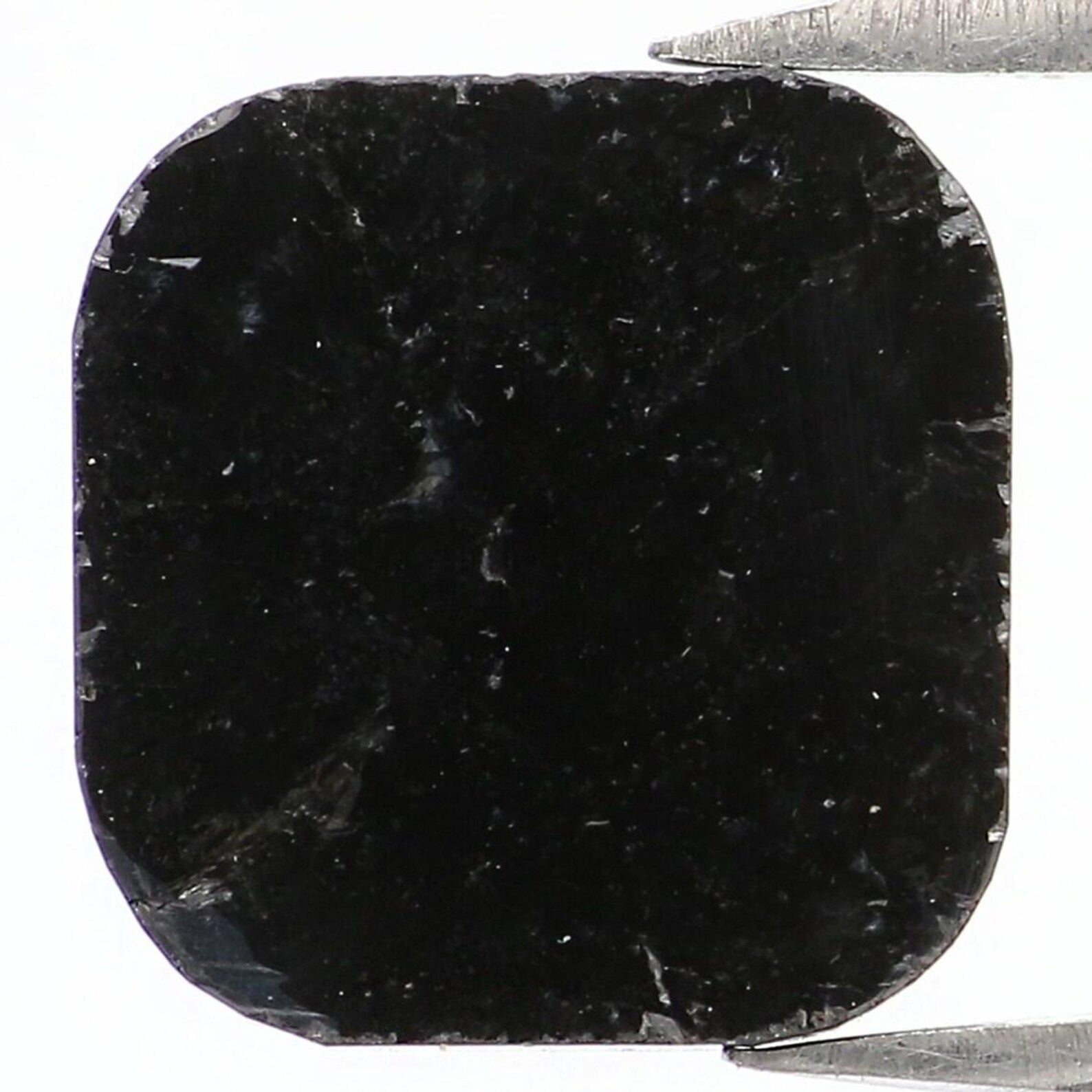 2.75 CT Natural Loose Cushion Shape Diamond Black Color Cushion Diamond 9.10 MM Natural Loose Black Color Cushion Rose Cut Diamond NQ9596