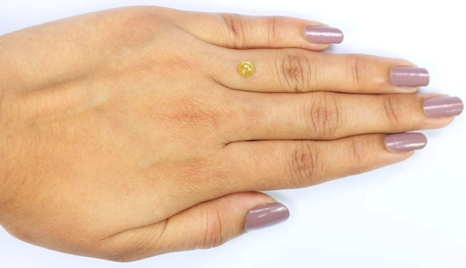 0.76 Ct Natural Loose Round Shape Diamond Yellow Color Round Cut Diamond 5.05 MM Natural Loose Yellow Color Round Rose Cut Diamond NQ1703