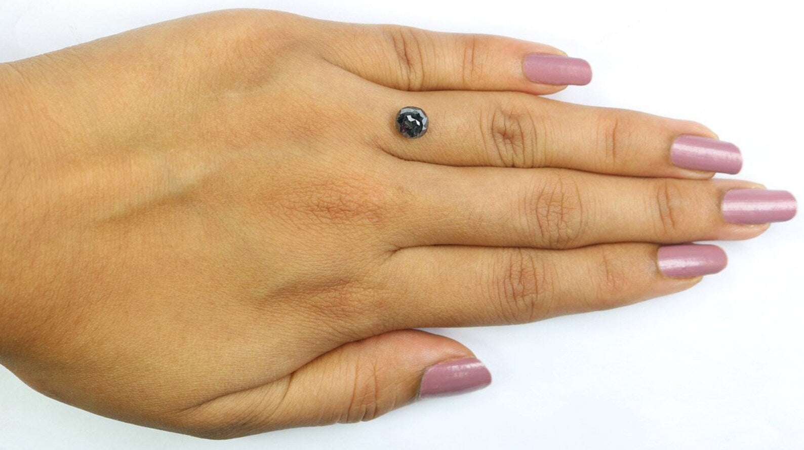 1.50 CT Natural Loose Cushion Diamond Salt And Pepper Diamond 6.35 MM Natural Loose Diamond Cushion Rose Cut Diamond Cushion Diamond NQ2388