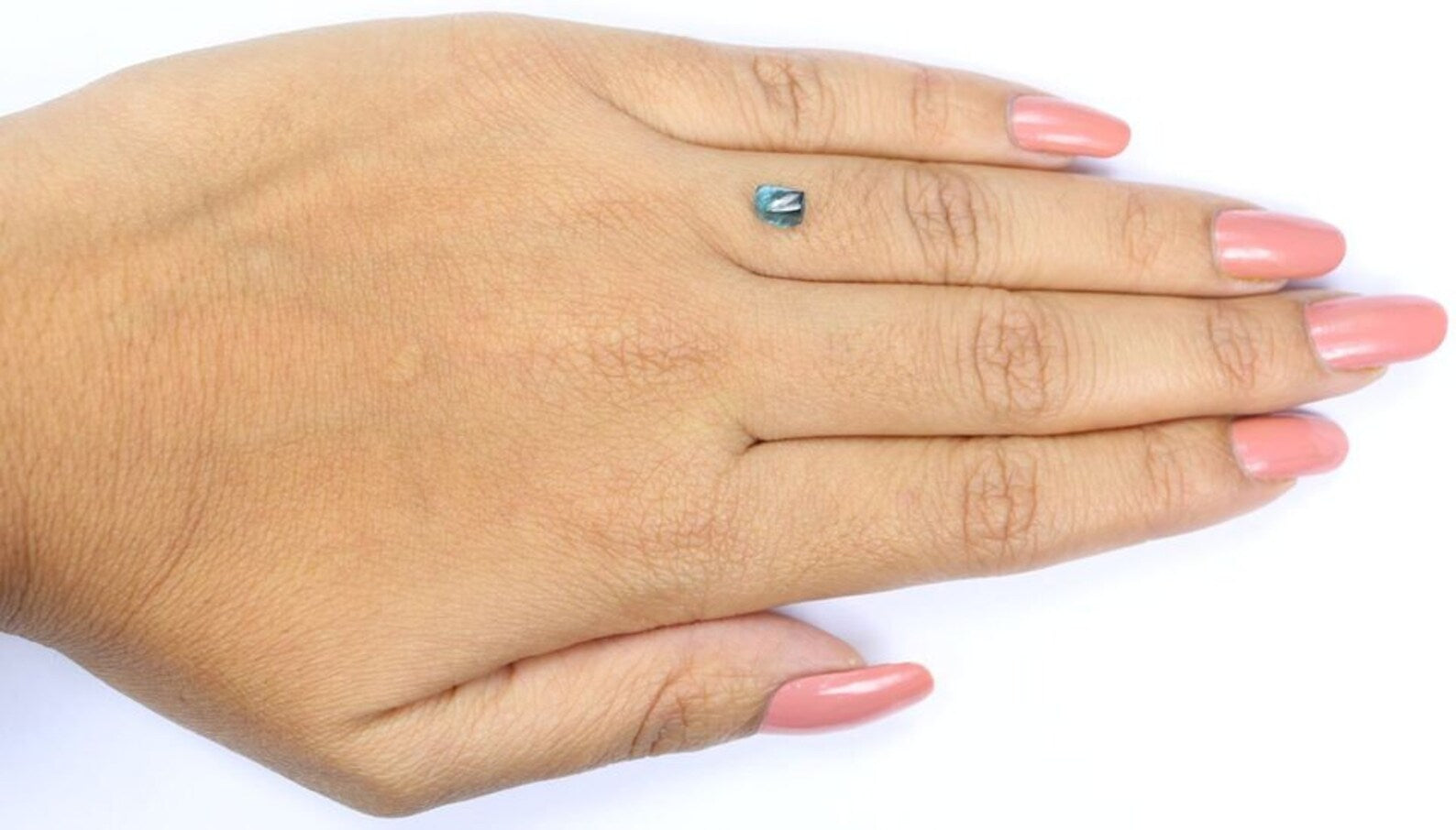 0.85 CT Natural Loose Rough Shape Diamond Blue Color Rough Cut Diamond 5.45 MM Natural Loose Diamond Blue Rough Irregular Cut Diamond NQ2035