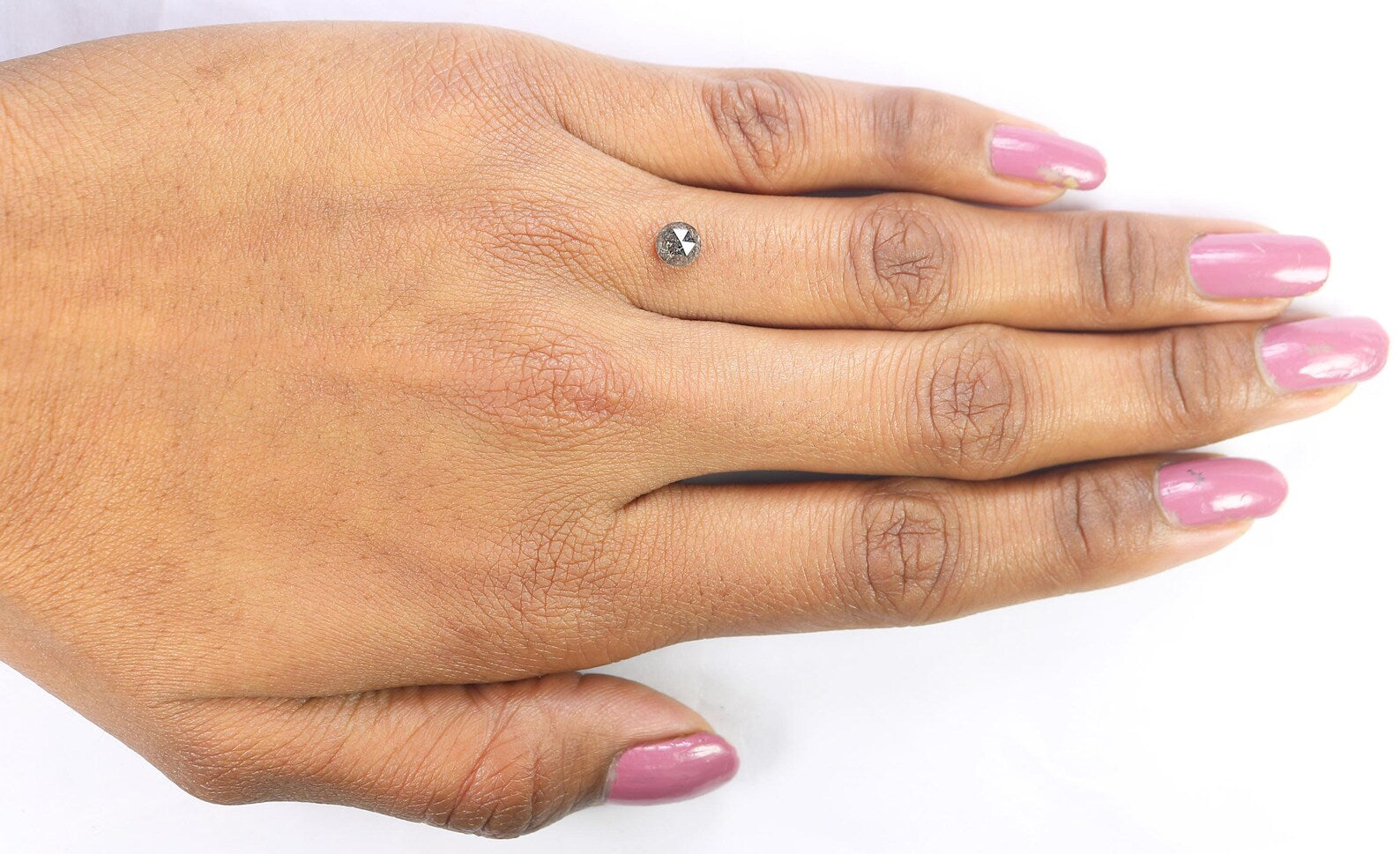 0.62 CT Natural Loose Round Rose Cut Diamond Salt And Pepper Round Cut Diamond 5.00 MM Natural Loose Diamond Round Rose Cut Diamond QN7450