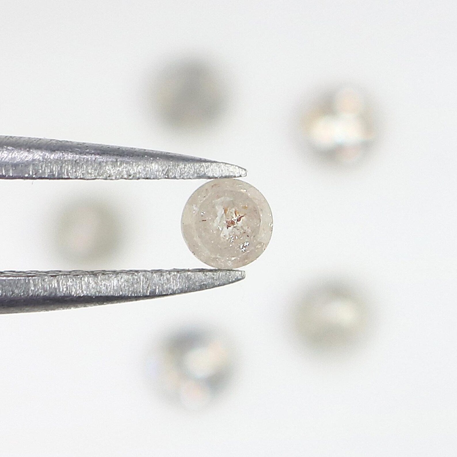 1.17 CT Natural Loose Round Rose Cut Diamond Grey Color Round Shape Diamond 3.35 MM Natural Loose Grey Color Round Rose Cut Diamond NQ2572