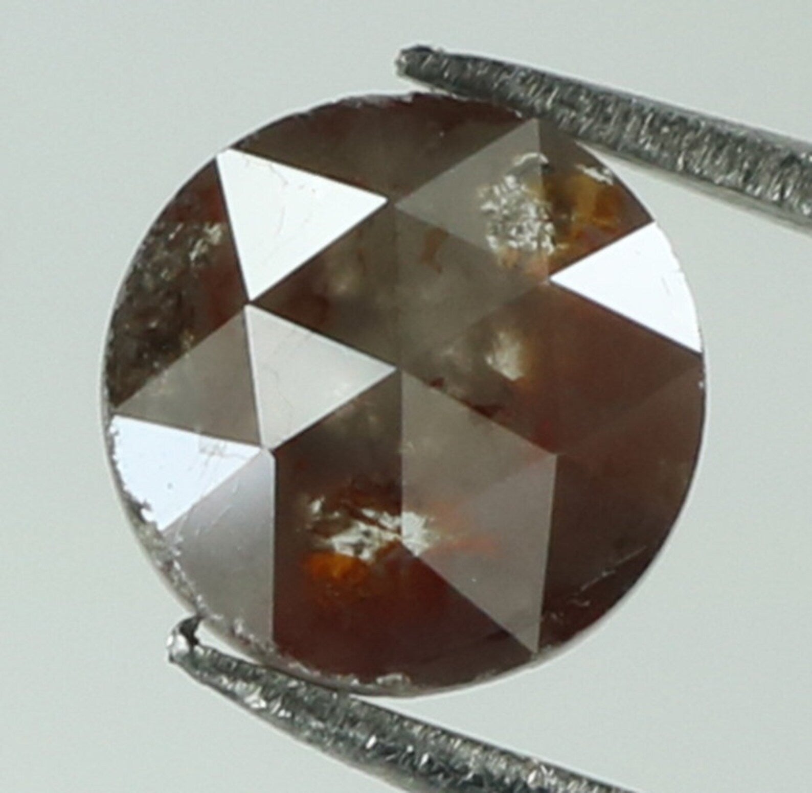 0.76 Ct Natural Loose Round Rose Cut Diamond Brown Color Round Shape Diamond 5.35 MM Natural Loose Diamond Round Rose Cut Diamond N8912