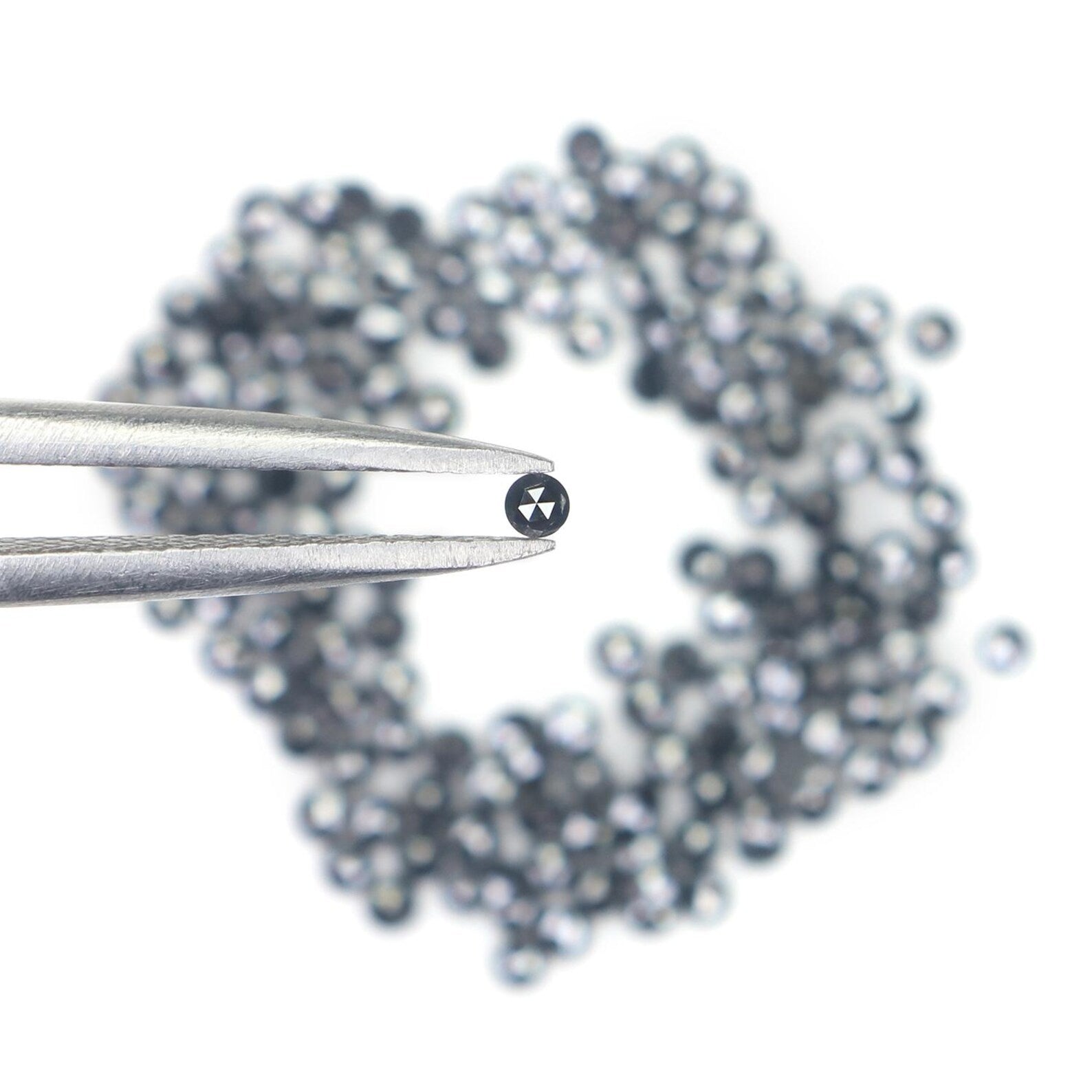 2.92 Ct Natural Loose Round Shape Diamond Black Color Round Cut Diamond 1.65 MM Natural Diamond Black Color Round Rose Cut Diamond NQ1827