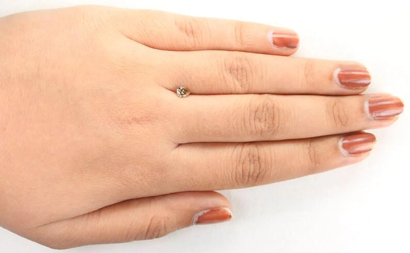 0.28 CT Natural Loose Pear Shape Diamond Brown Color Pear Cut Diamond 5.00 MM Natural Brown Color Diamond Pear Brilliant Cut Diamond NQ1085