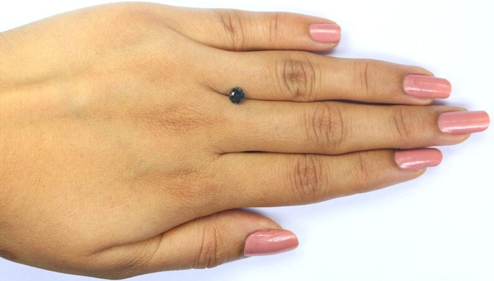 0.49 CT Natural Loose Round Shape Diamond Salt And Pepper Round Diamond 4.90 MM Natural Black Gray Color Round Brilliant Cut Diamond NQ8464