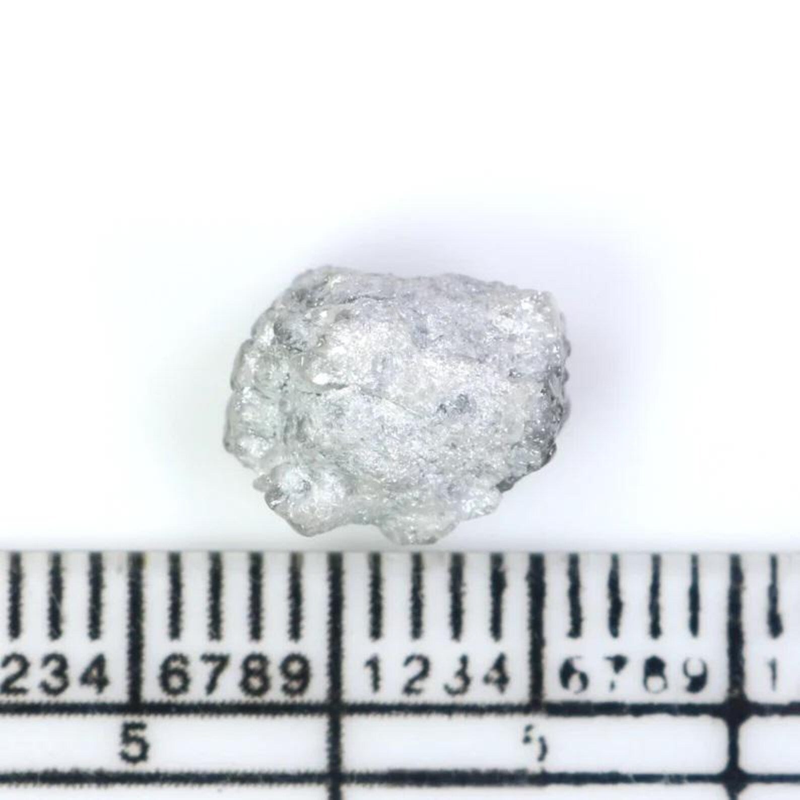 3.00 CT Natural Loose Rough Uncut Diamond Gray Color Rough Shape Diamond 9.05 MM Natural Loose Diamond Rough Irregular Cut Diamond NQ2325