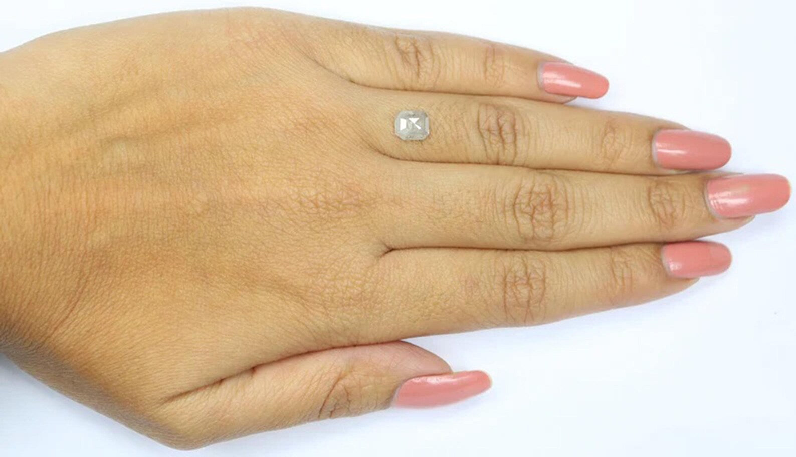 0.91 CT Natural Loose Emerald Shape Diamond White Color Emerald Cut Diamond 6.40 MM Natural Loose Grey Color Emerald Rose Cut Diamond NQ7692