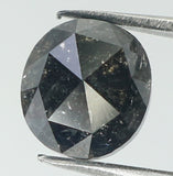 1.57 CT Natural Loose Oval Shape Diamond Black Loose Oval Shape Diamond 6.90 MM Natural Loose Black Color Oval Rose Cut Diamond QK1953