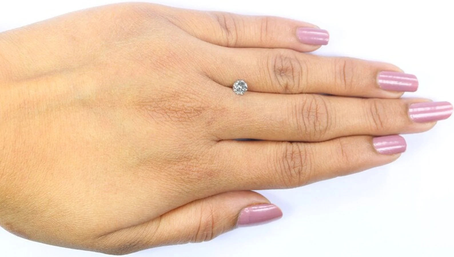 0.45 CT Natural Loose Round Shape Diamond Salt And Pepper Round Diamond 4.60 MM Natural Black Grey Color Round Brilliant Cut Diamond NQ2175
