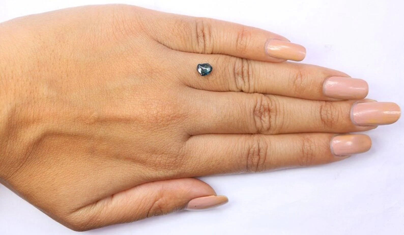 0.72 CT Natural Loose Rough Shape Diamond Blue Color Rough Cut Diamond 5.75 MM Natural Loose Diamond Blue Rough Irregular Cut Diamond NQ1990