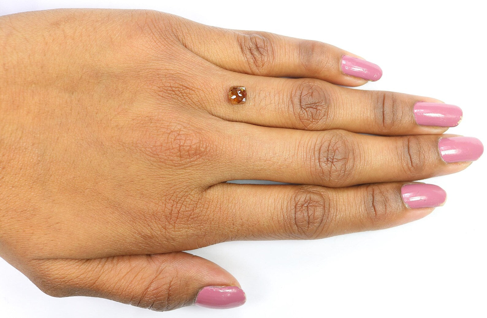 1.27 Ct Natural Loose Cushion Shape Diamond Brown Color Cushion Cut Diamond 5.30 MM Natural Loose Diamond Cushion Rose Cut Diamond QN9211