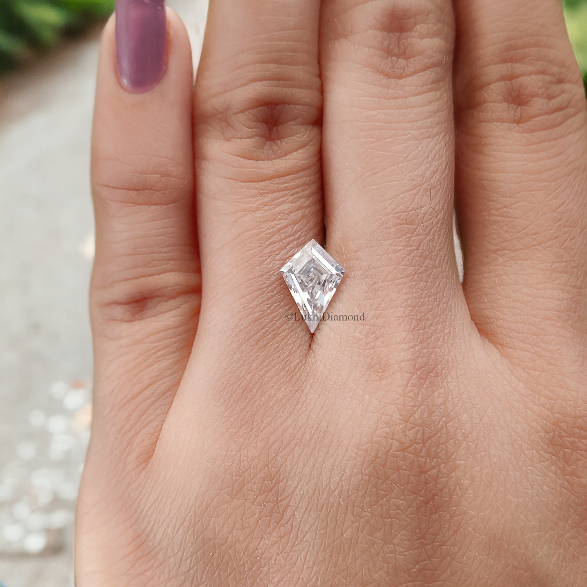 Kite Brilliant Cut Loose White Moissanite Stone 8,10,12,14 MM Vintage Antique Handcrafted Eye Clean Moissanite Engagement Gift Ring Q146