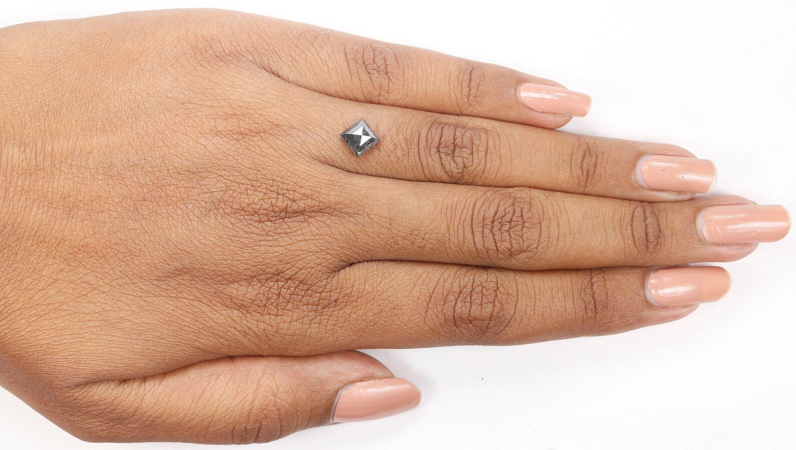 1.16 CT Natural Loose Kite Shape Diamond Salt And Pepper Kite Cut Diamond 7.90 MM Natural Loose Diamond Black Grey Kite Shape Diamond QN1266