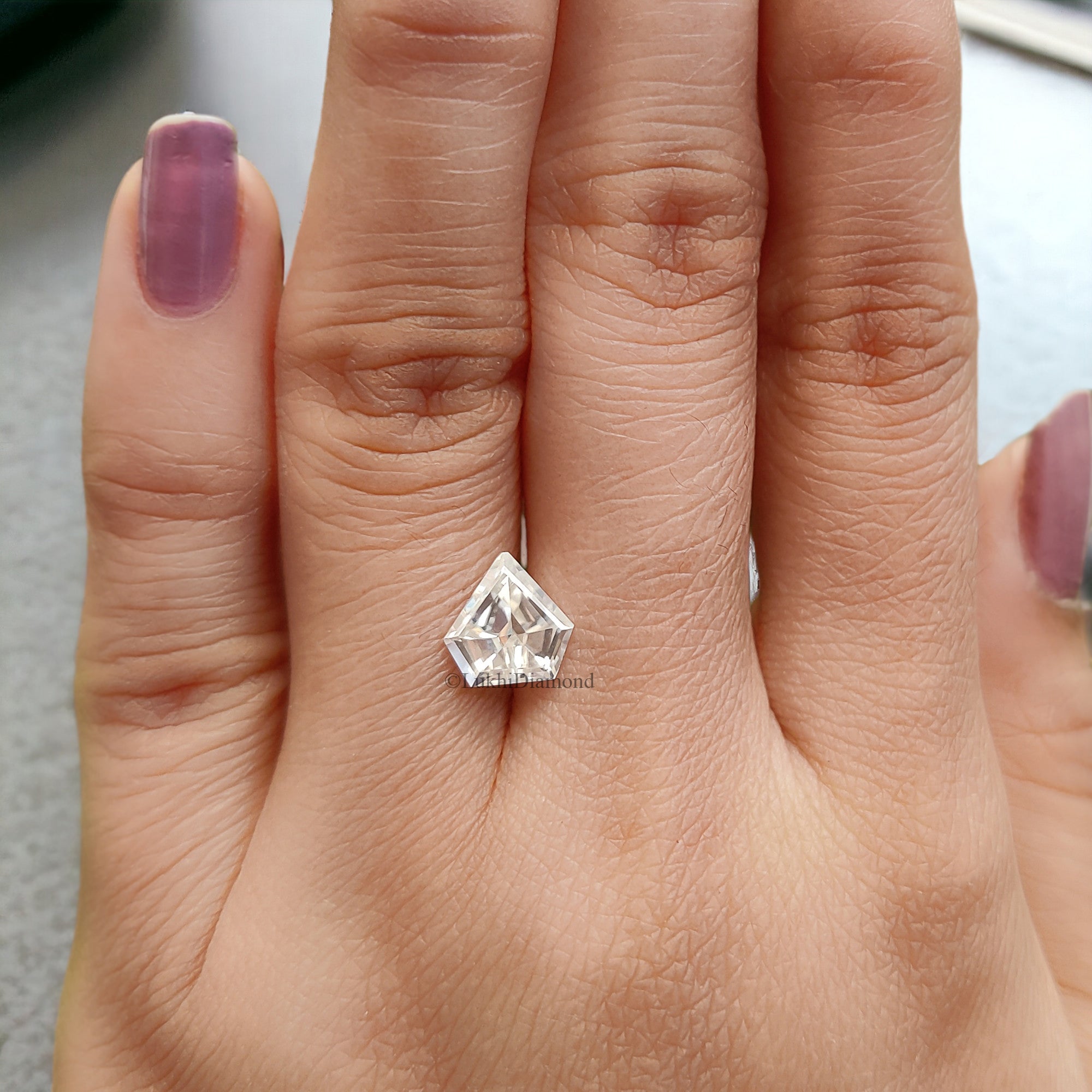 Shield Brilliant Cut Loose White Moissanite Stone 8,10,12,14 MM Vintage Antique Handcrafted Eye Clean Moissanite Engagement Gift Ring Q145