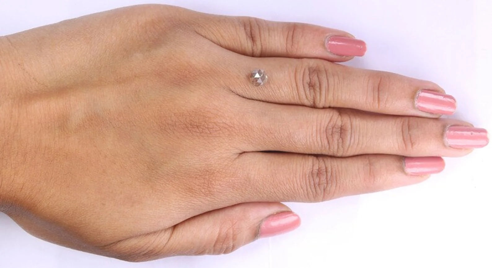 0.83 CT Natural Loose Round Cut Diamond Brown Color Round Shape Diamond 5.25 MM Natural Diamond Brown Color Round Rose Cut Diamond NQ8915