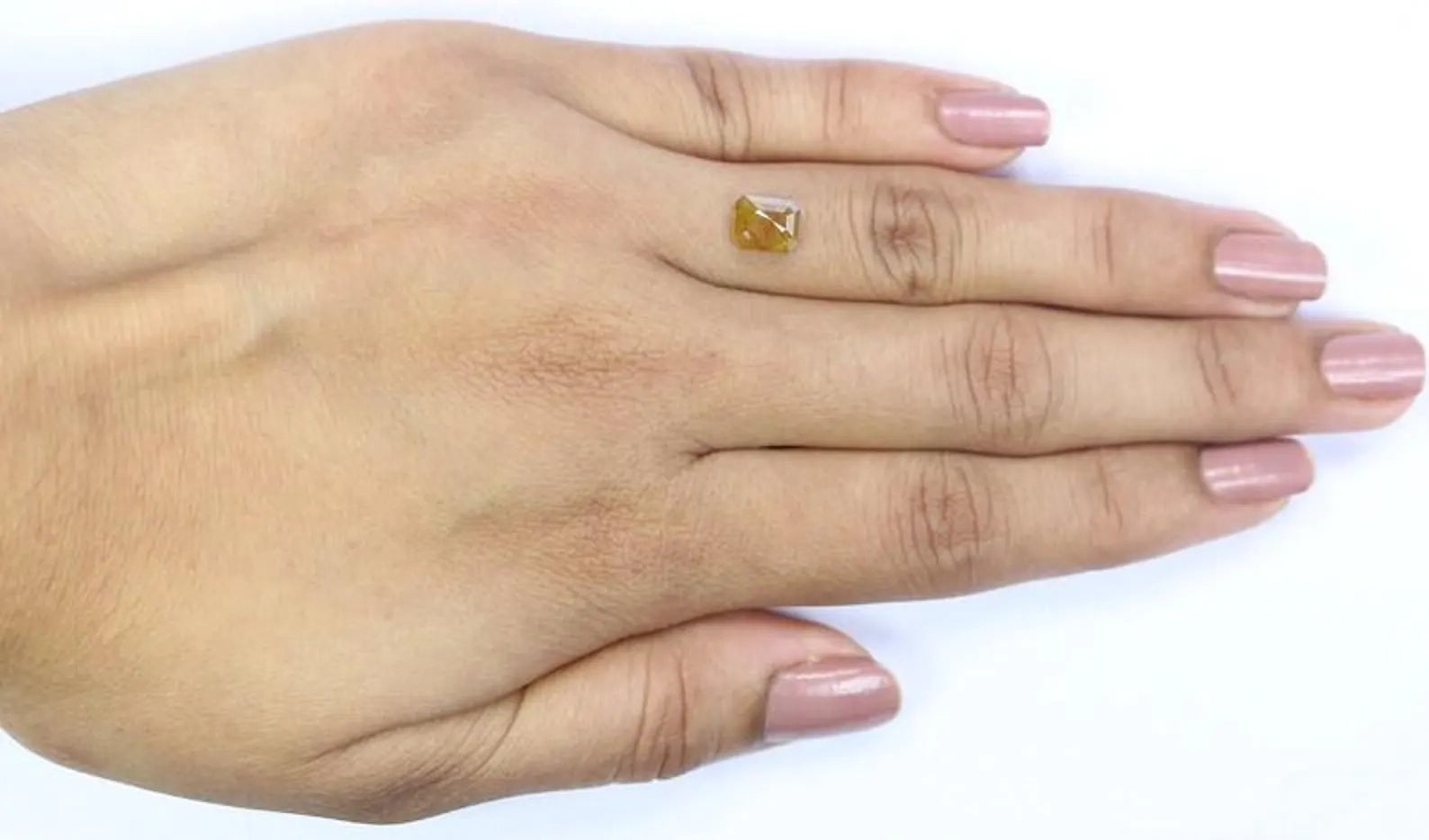 1.45 CT Natural Loose Emerald Shape Diamond Yellow Color Emerald Cut Diamond 6.65 MM Natural Yellow Color Emerald Rose Cut Diamond NQ751