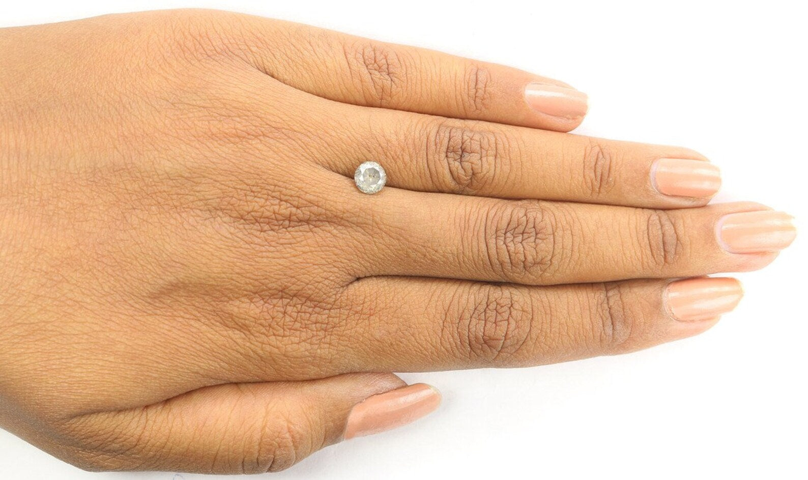 0.82 CT Natural Loose Round Diamond Salt And Pepper Round Diamond 5.70 MM Natural Loose Black Grey Color Round Brilliant Cut Diamond NQ1415